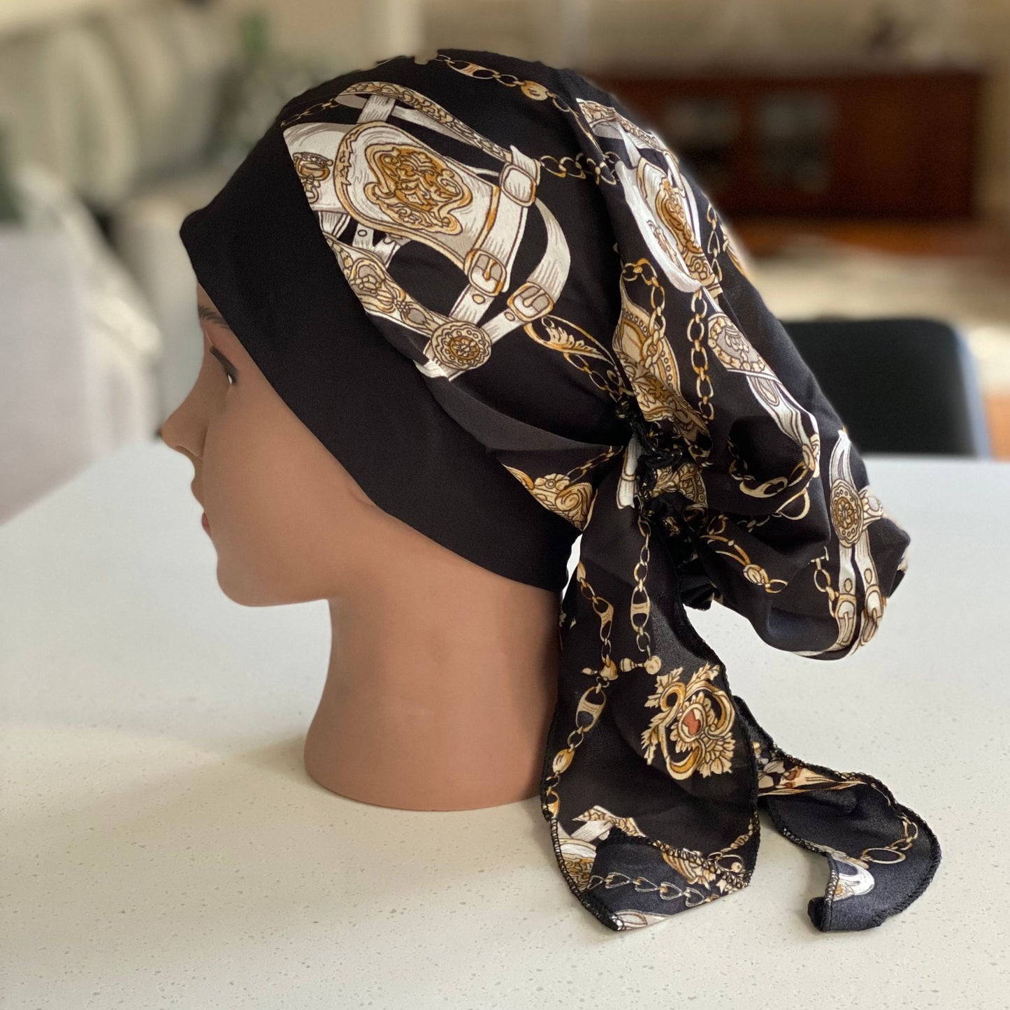 PRINTED SILKY CHEMO CAP