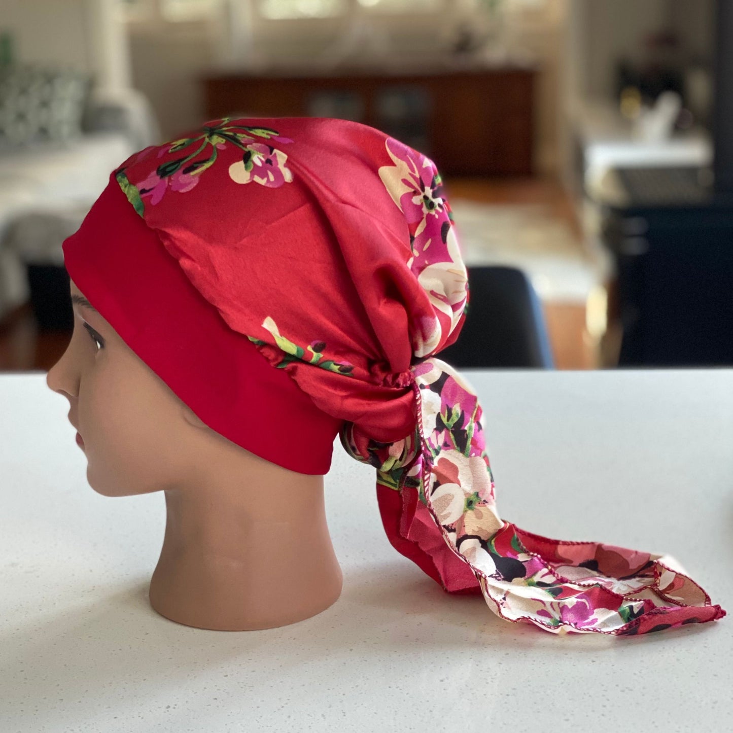PRINTED SILKY CHEMO CAP