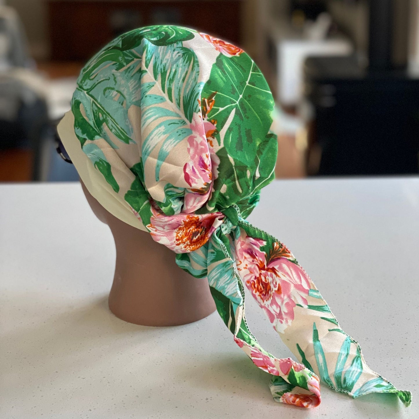 PRINTED SILKY CHEMO CAP