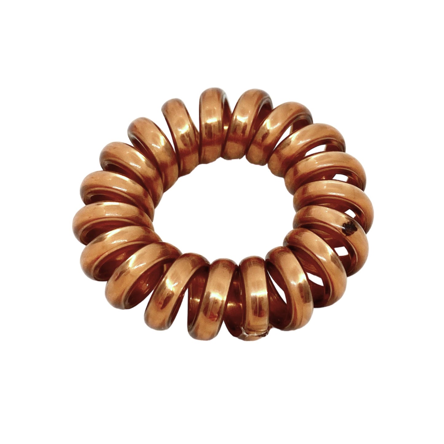 METALLIC SPIRAL HAIR TIES