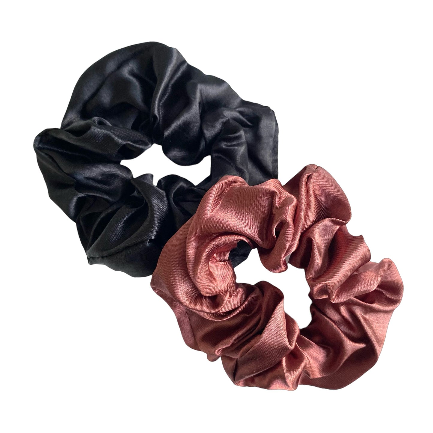 SILKY SATIN SCRUNCHIES 2PK