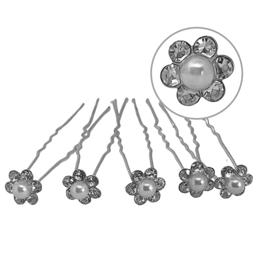 U-SHAPED RHINESTONE PINS 5X