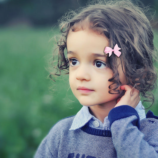 BABY BOW HAIR TIES 6X