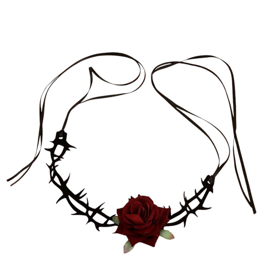 ROSE CHOKER NECKLACE
