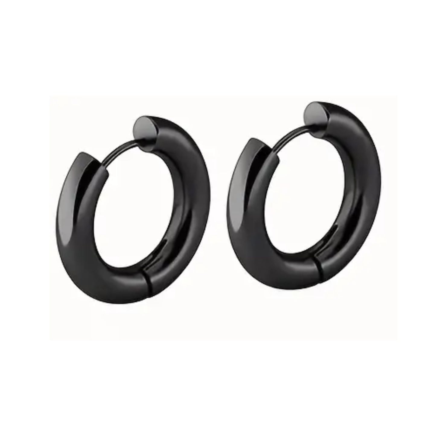 MATTE BLACK EARRINGS
