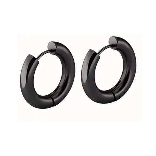 MATTE BLACK EARRINGS