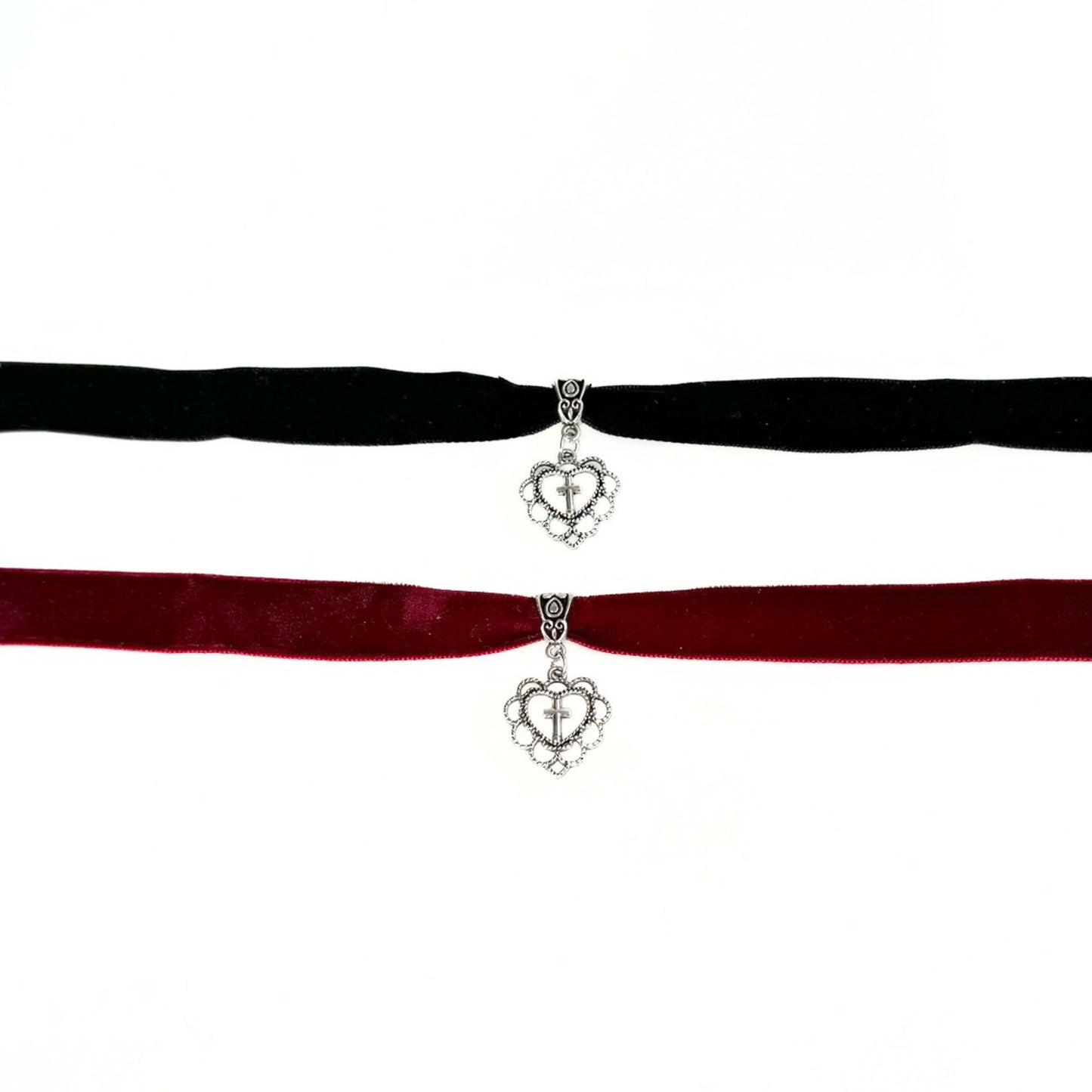 VELVET CHOKER WITH PENDANT