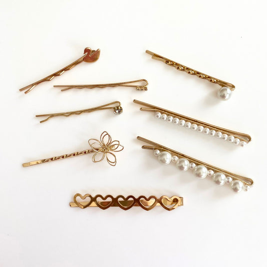 GLAM HAIR CLIPS 8PK