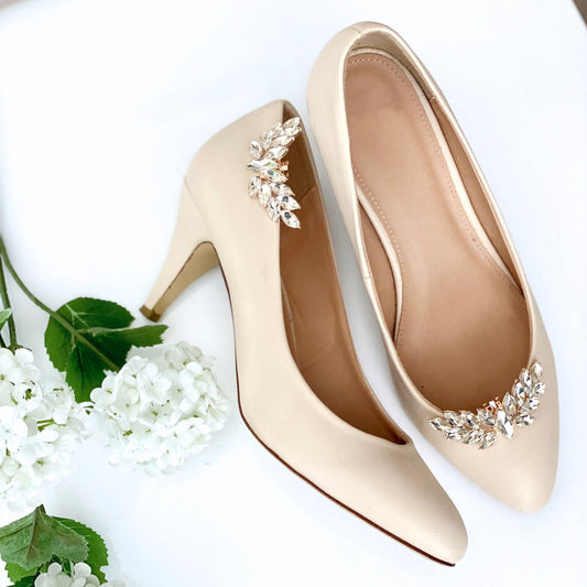 BRIDAL SHOE CLIPS GOLD