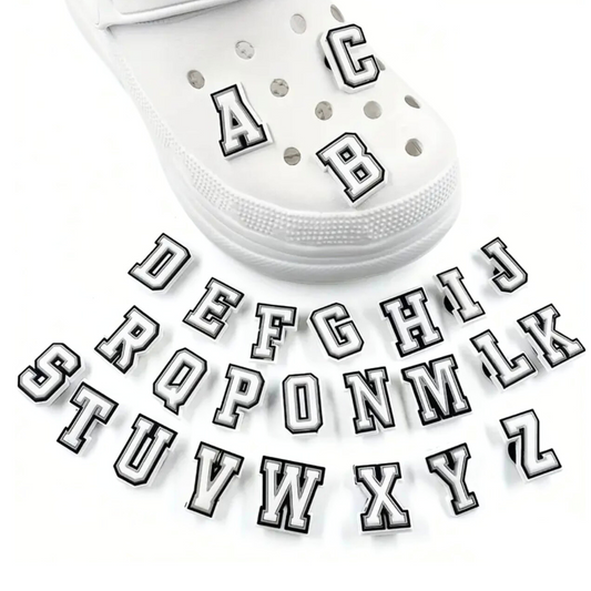 SHOE CHARMS - ALPHABET LETTERS