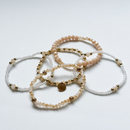 STACKED 5PC BRACELET SET