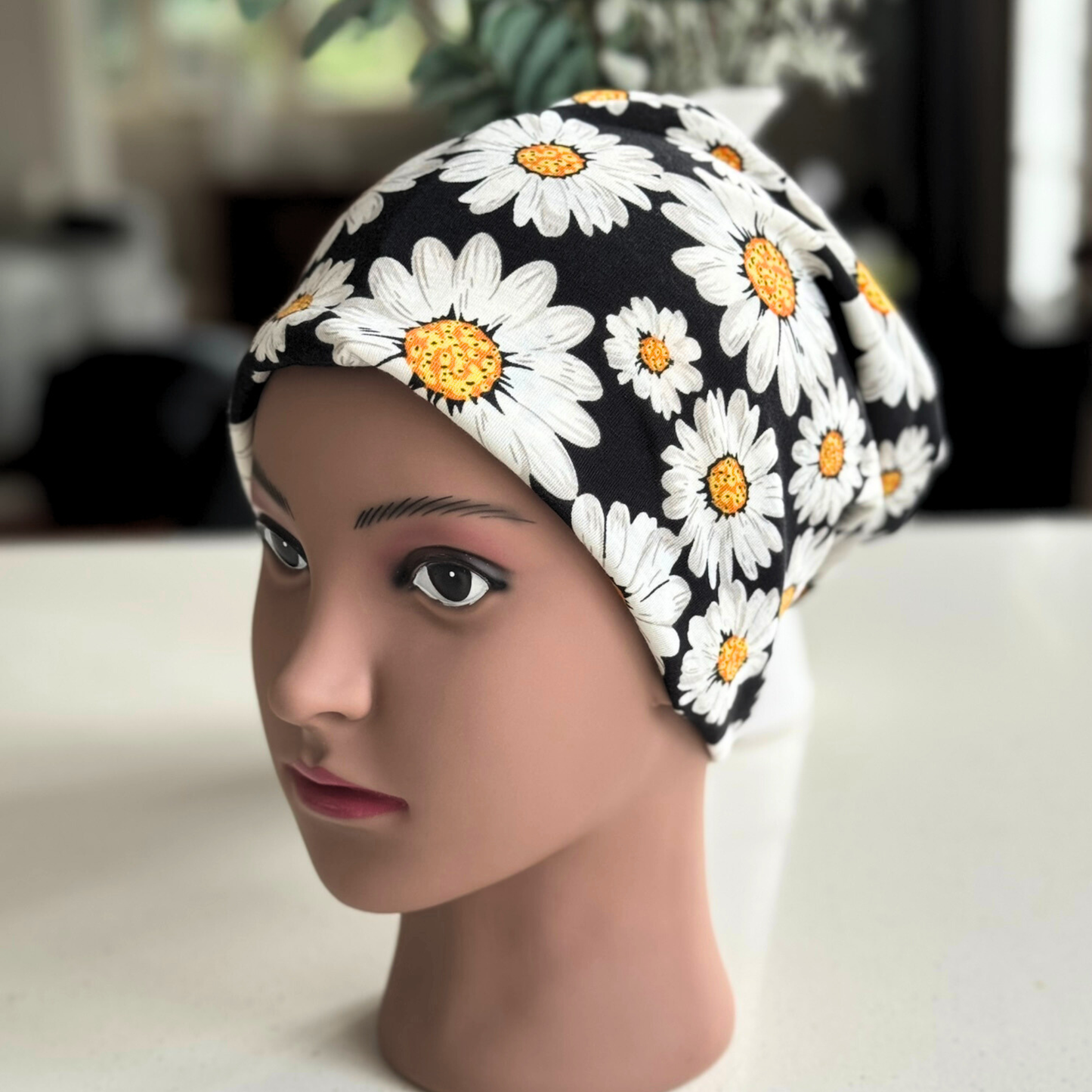 DAISY PRINT CHEMO CAP