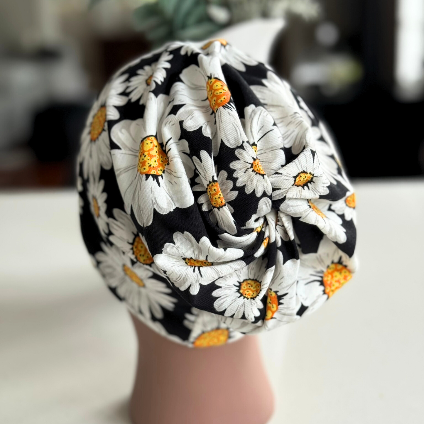 DAISY PRINT CHEMO CAP