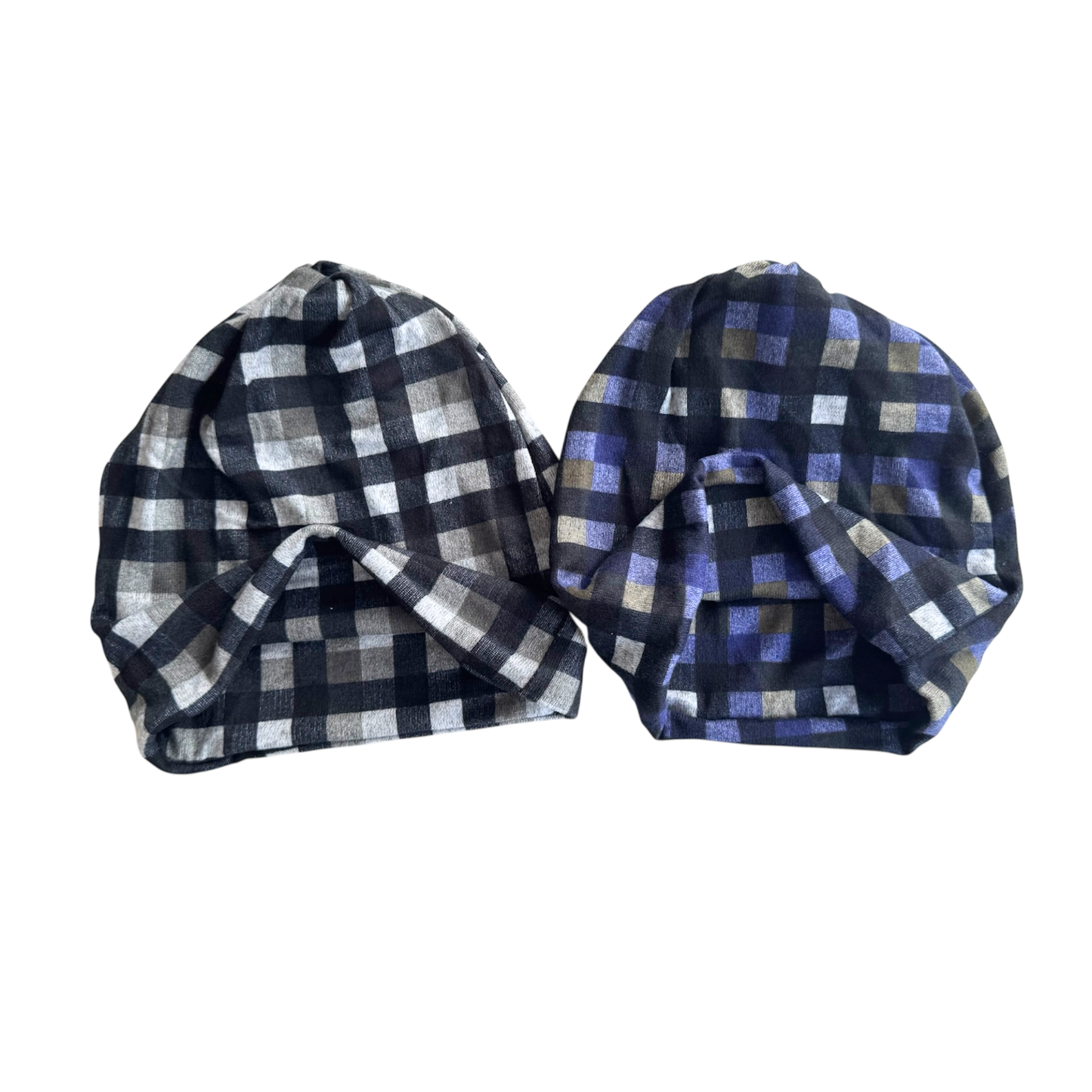 CHECKERED BEANIE CHEMO CAP