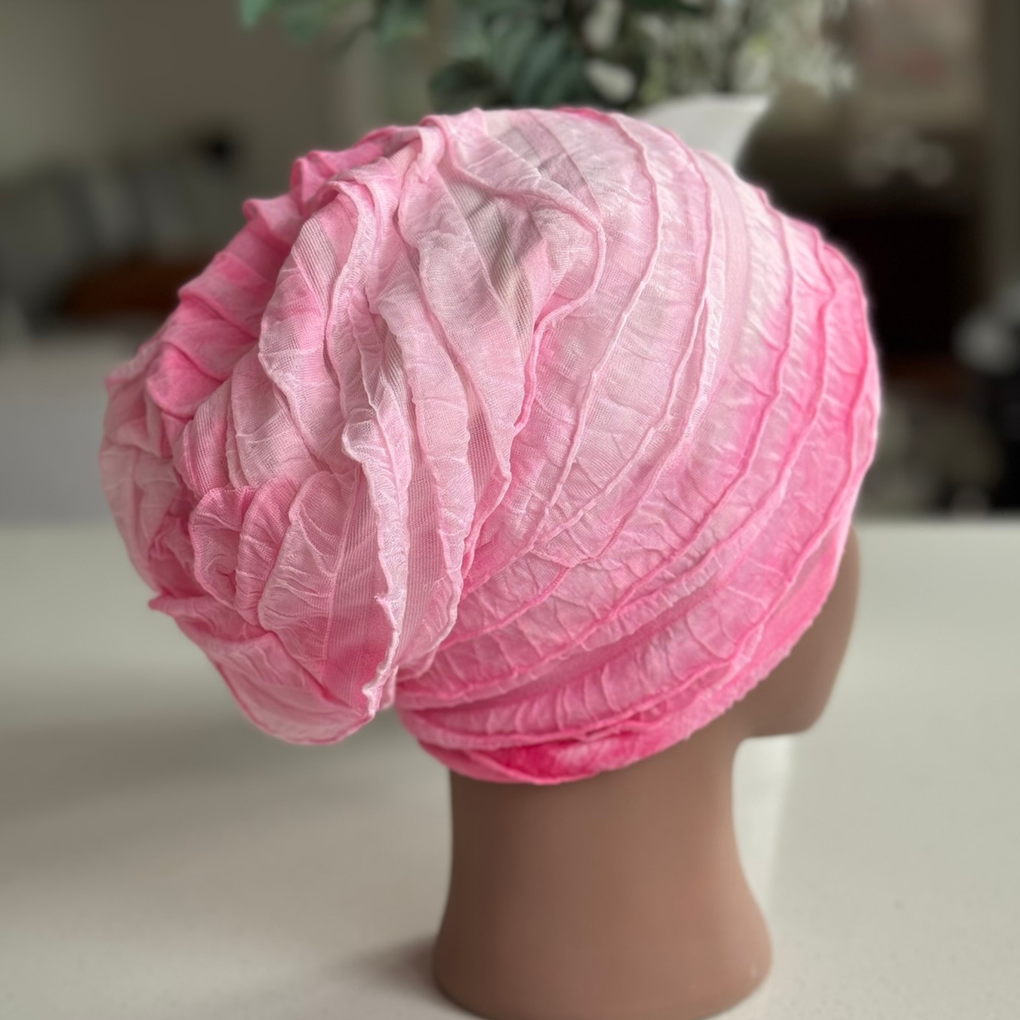 LAYERED FRILL CHEMO CAP