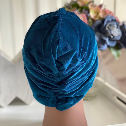 VELVET TURBAN HEAD COVERING