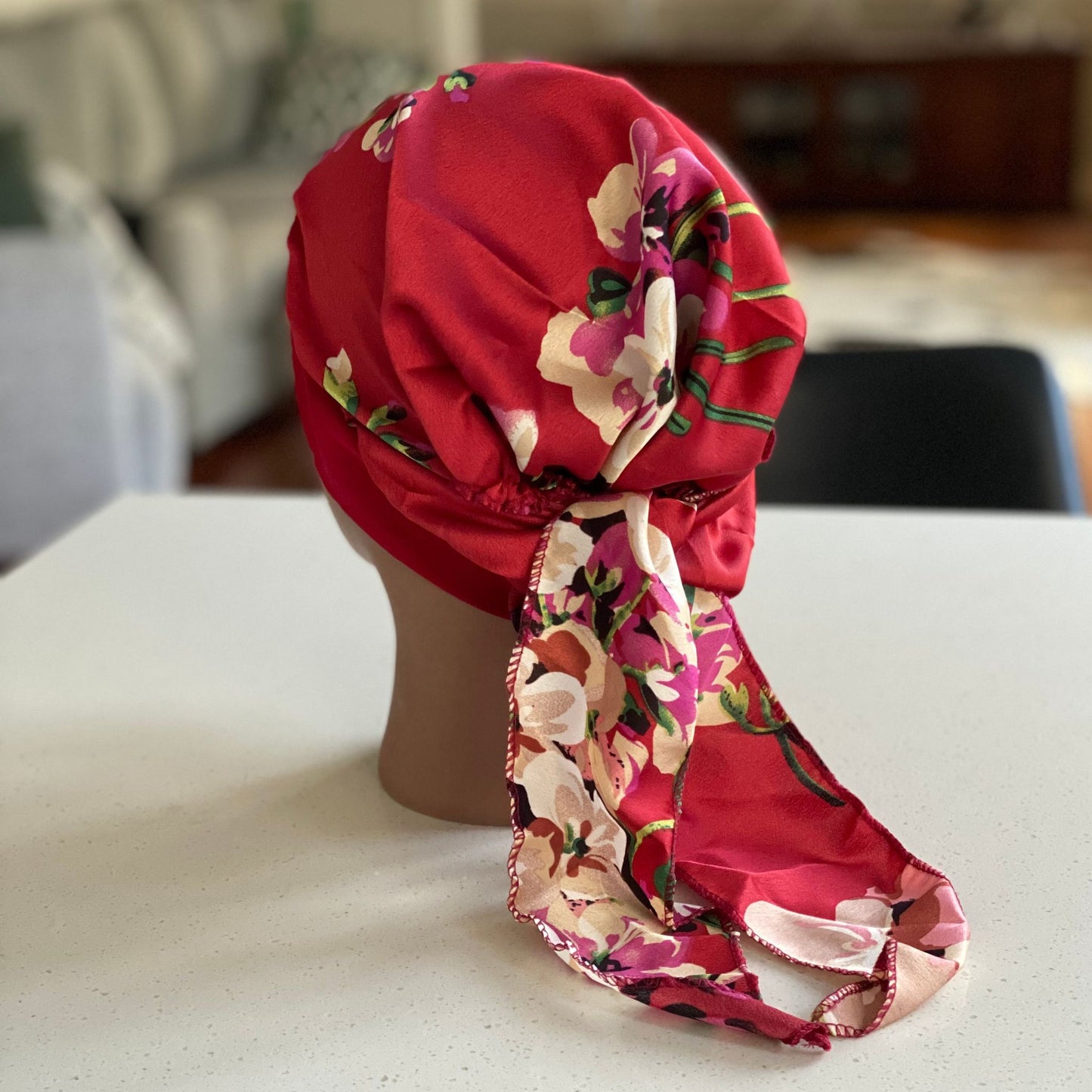 PRINTED SILKY CHEMO CAP