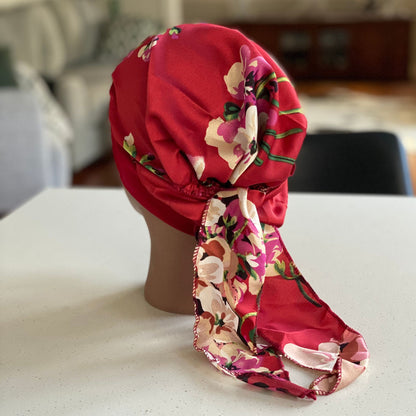 PRINTED SILKY CHEMO CAP