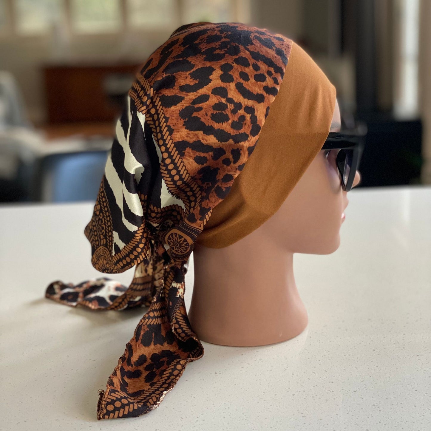 PRINTED SILKY CHEMO CAP