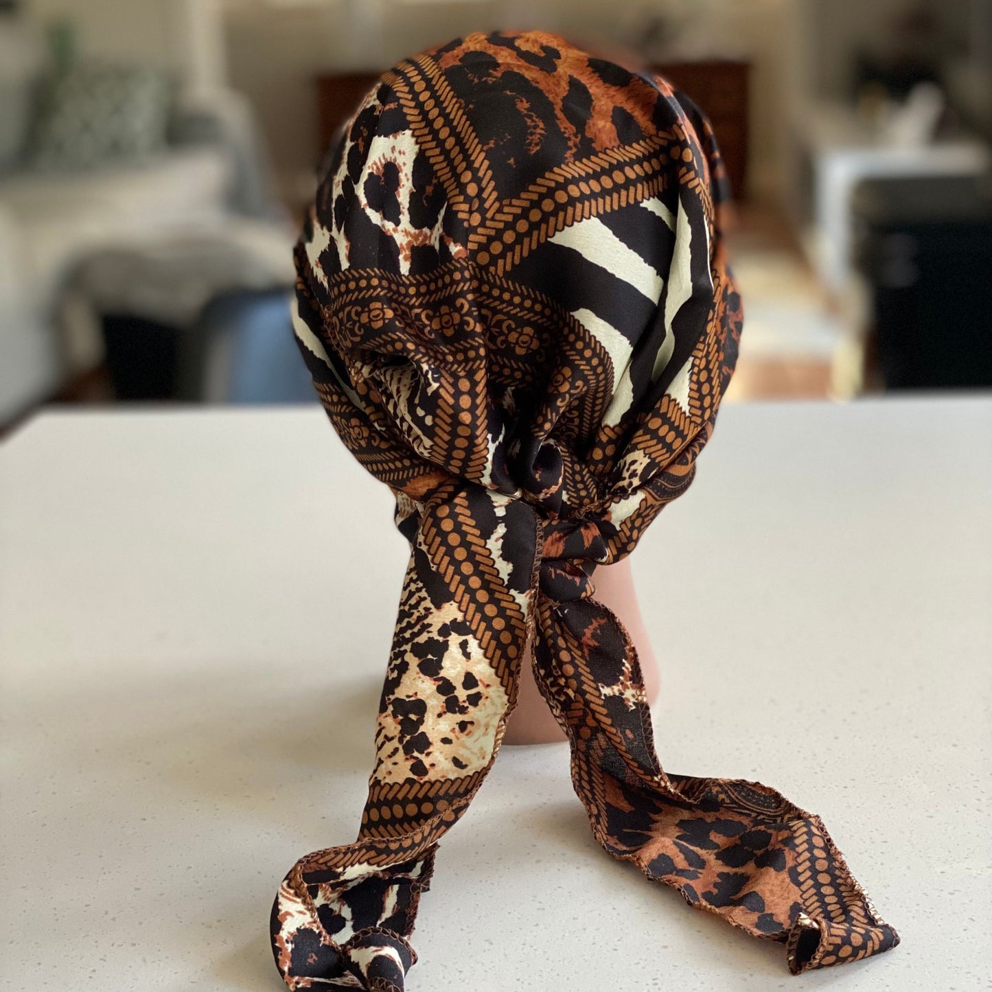 PRINTED SILKY CHEMO CAP