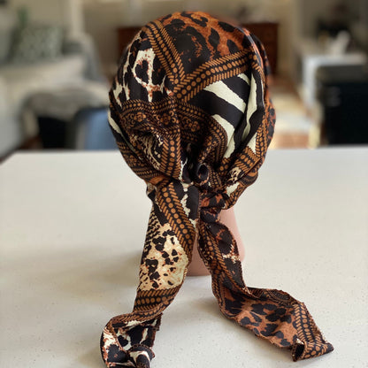 PRINTED SILKY CHEMO CAP