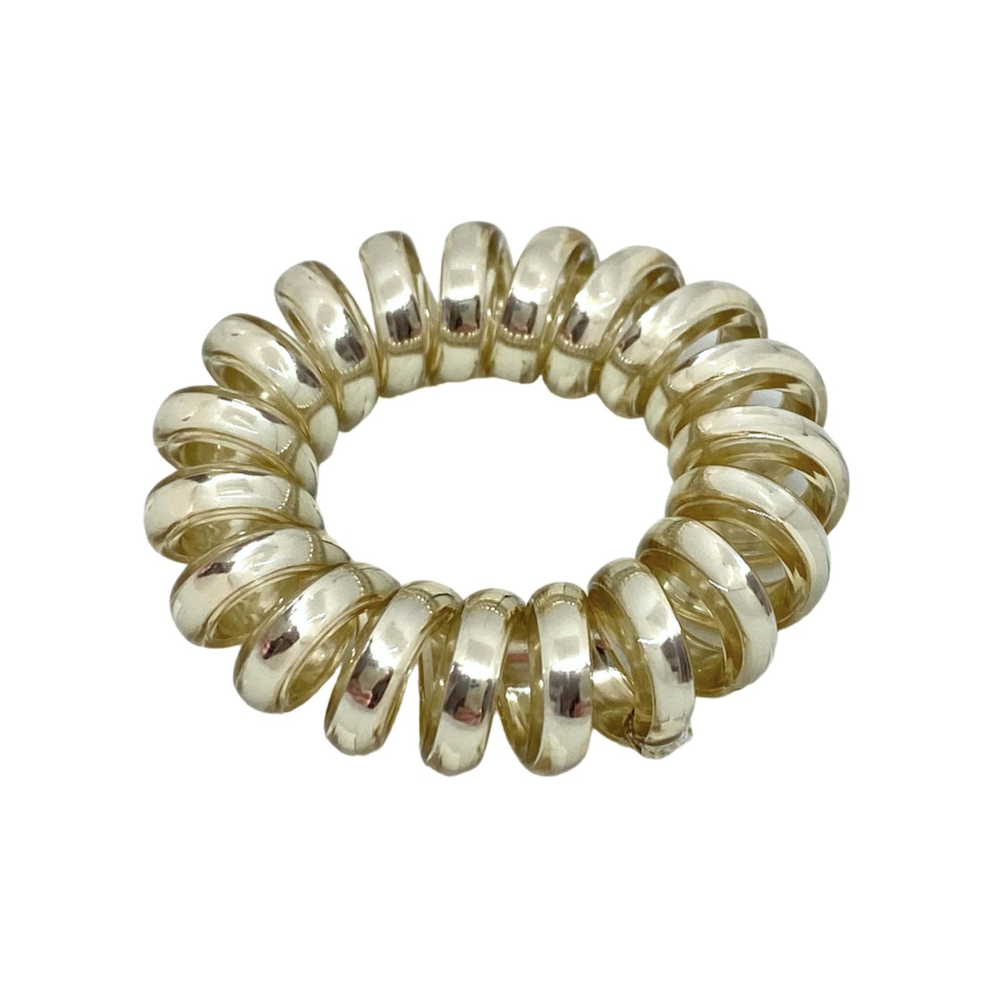 METALLIC SPIRAL HAIR TIES