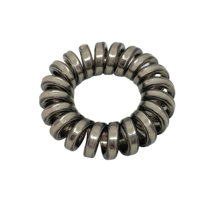 METALLIC SPIRAL HAIR TIES