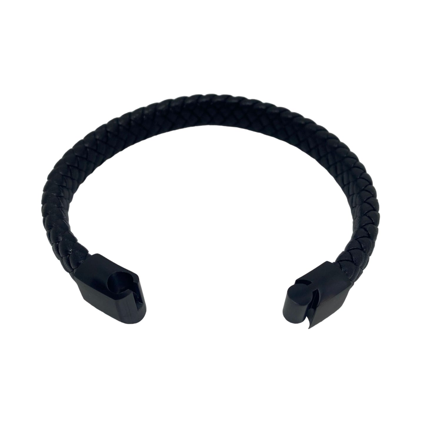 MEN'S WOVEN LEATHER BRACELET