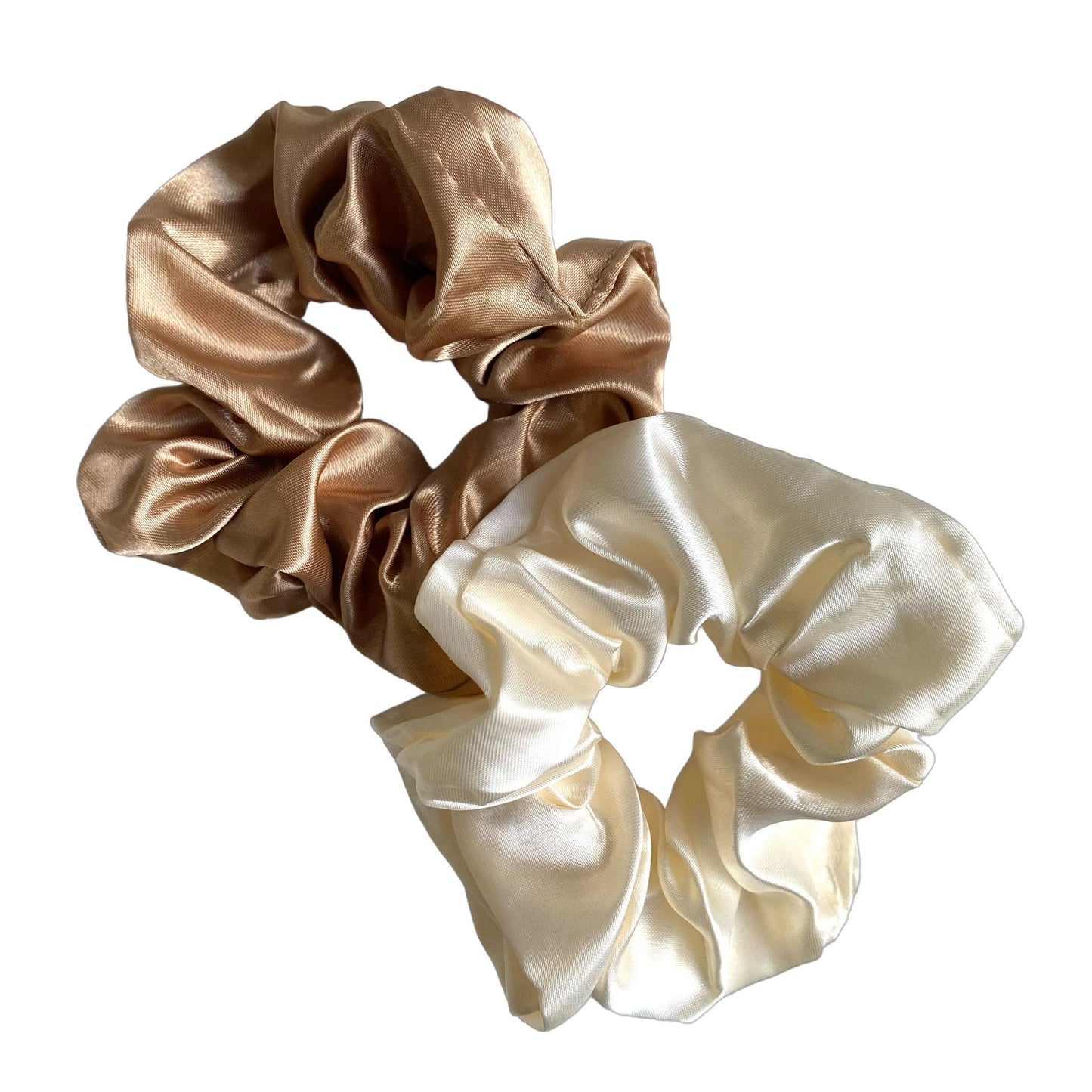 SILKY SATIN SCRUNCHIES 2PK