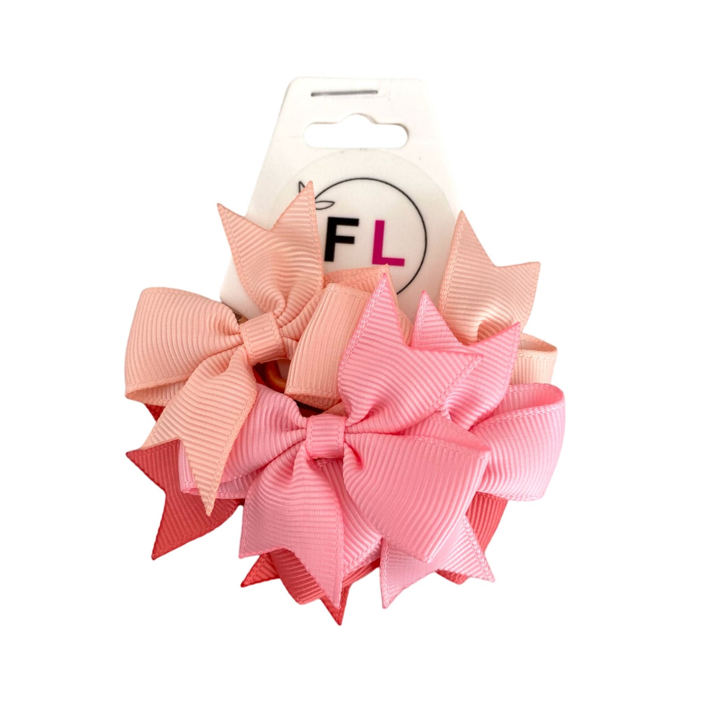 BABY BOW HAIR TIES 6X