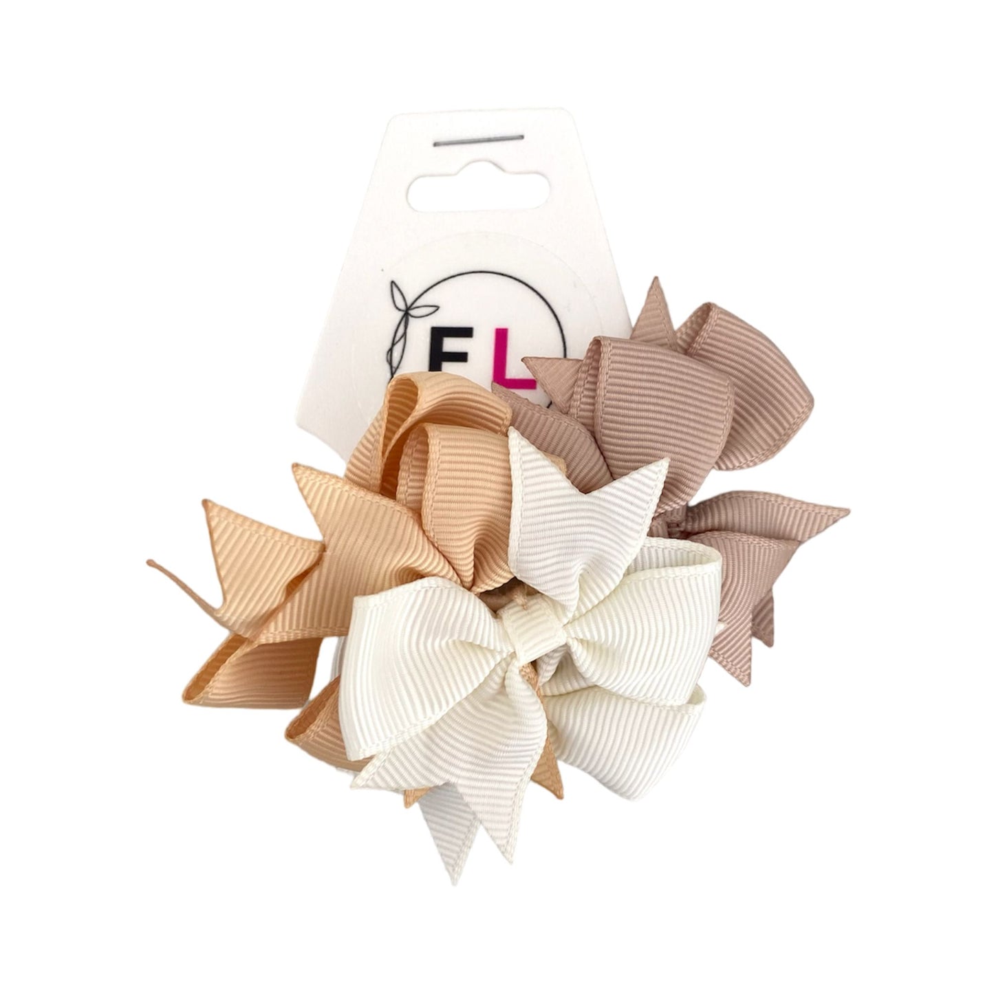BABY BOW HAIR TIES 6X