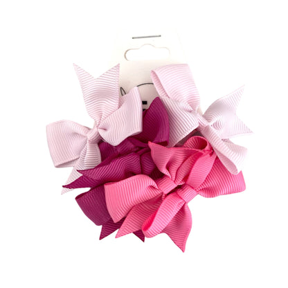 BABY BOW HAIR TIES 6X