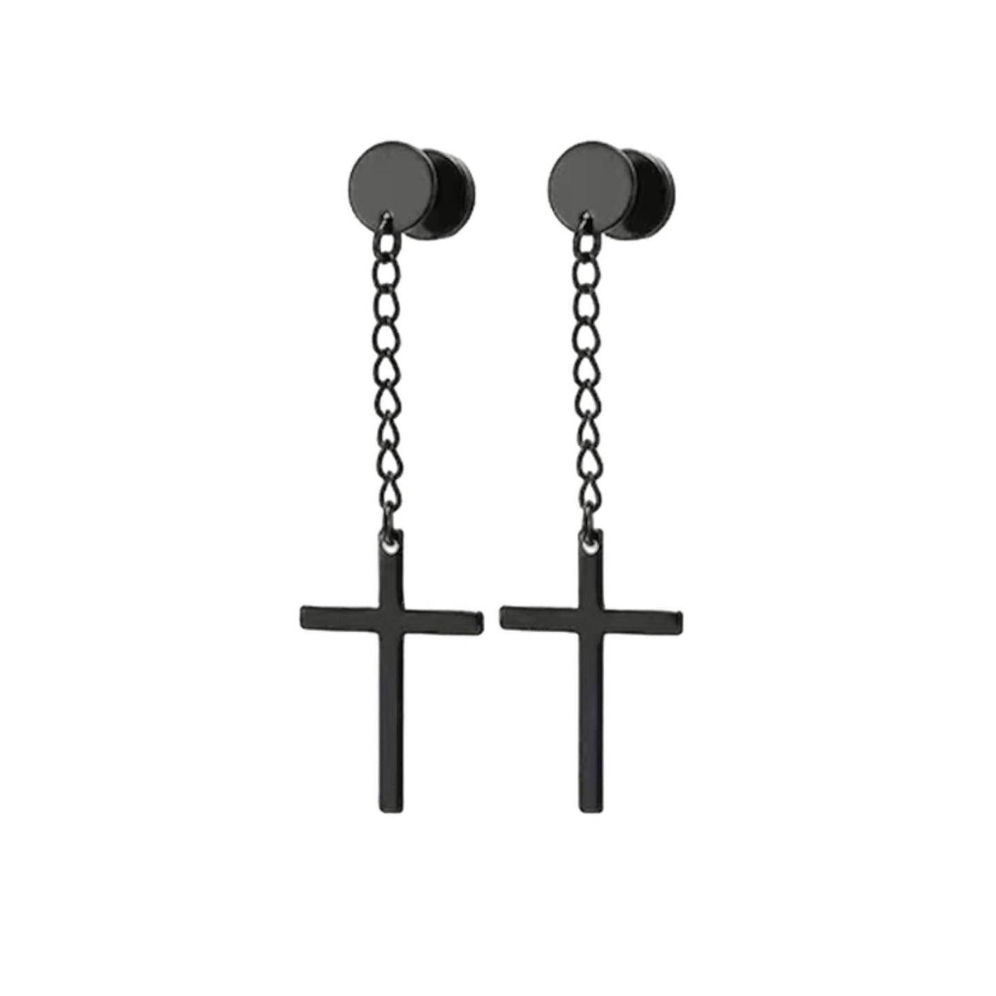 MATTE BLACK EARRINGS