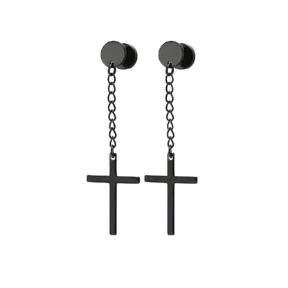 MATTE BLACK EARRINGS