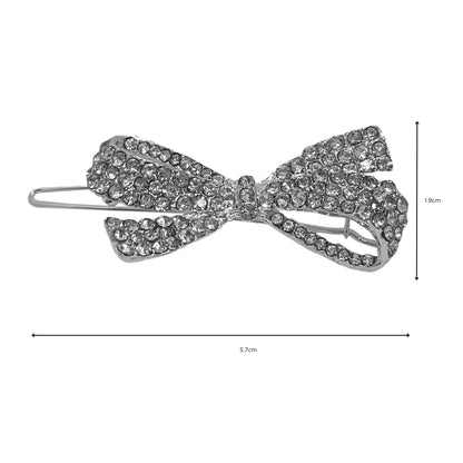 RHINESTONE BOW CLIPS