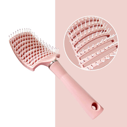 CURVED VENTED DETANGLING HAIRBRUSH
