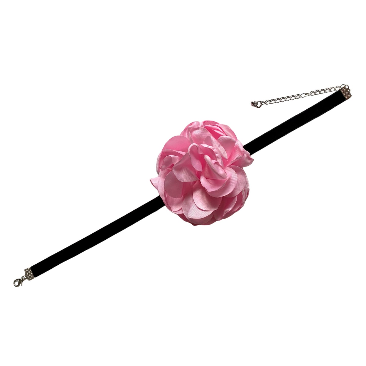 VELVET CHOKER WITH ROSE