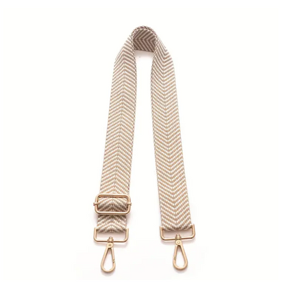 HANDBAG STRAP TAN CHEVRON 1.4M