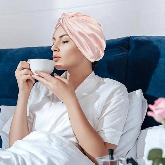 SATIN TURBAN CHEMO CAP