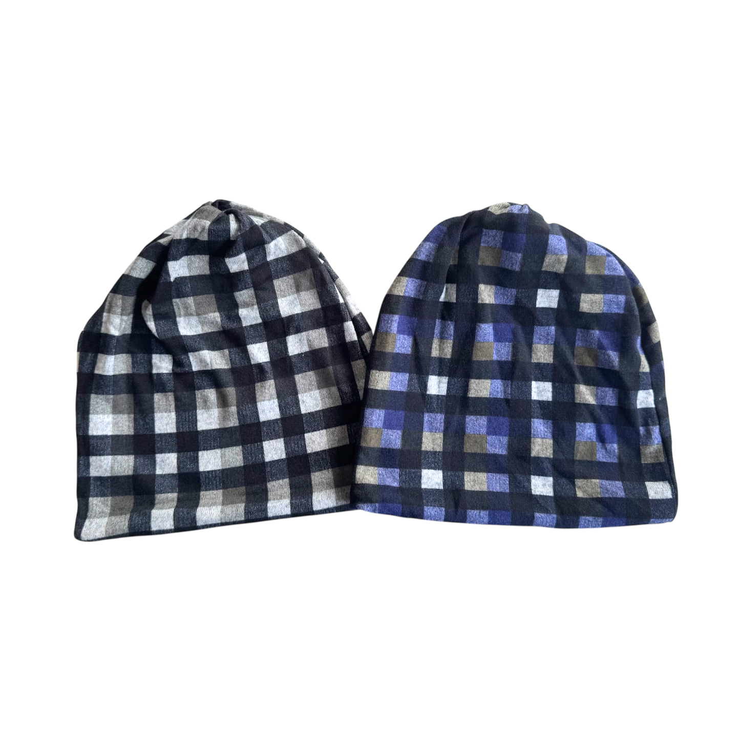 CHECKERED BEANIE CHEMO CAP