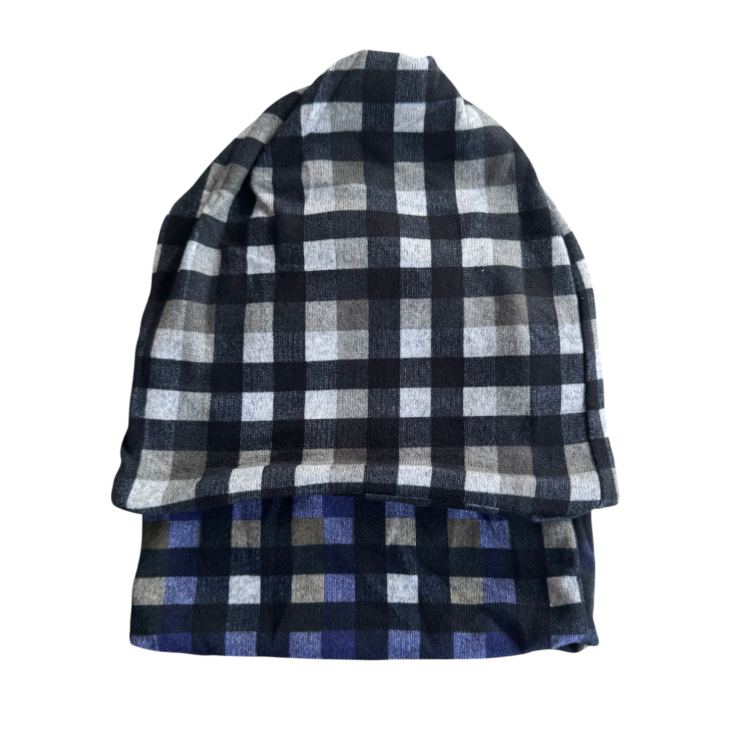 CHECKERED BEANIE CHEMO CAP