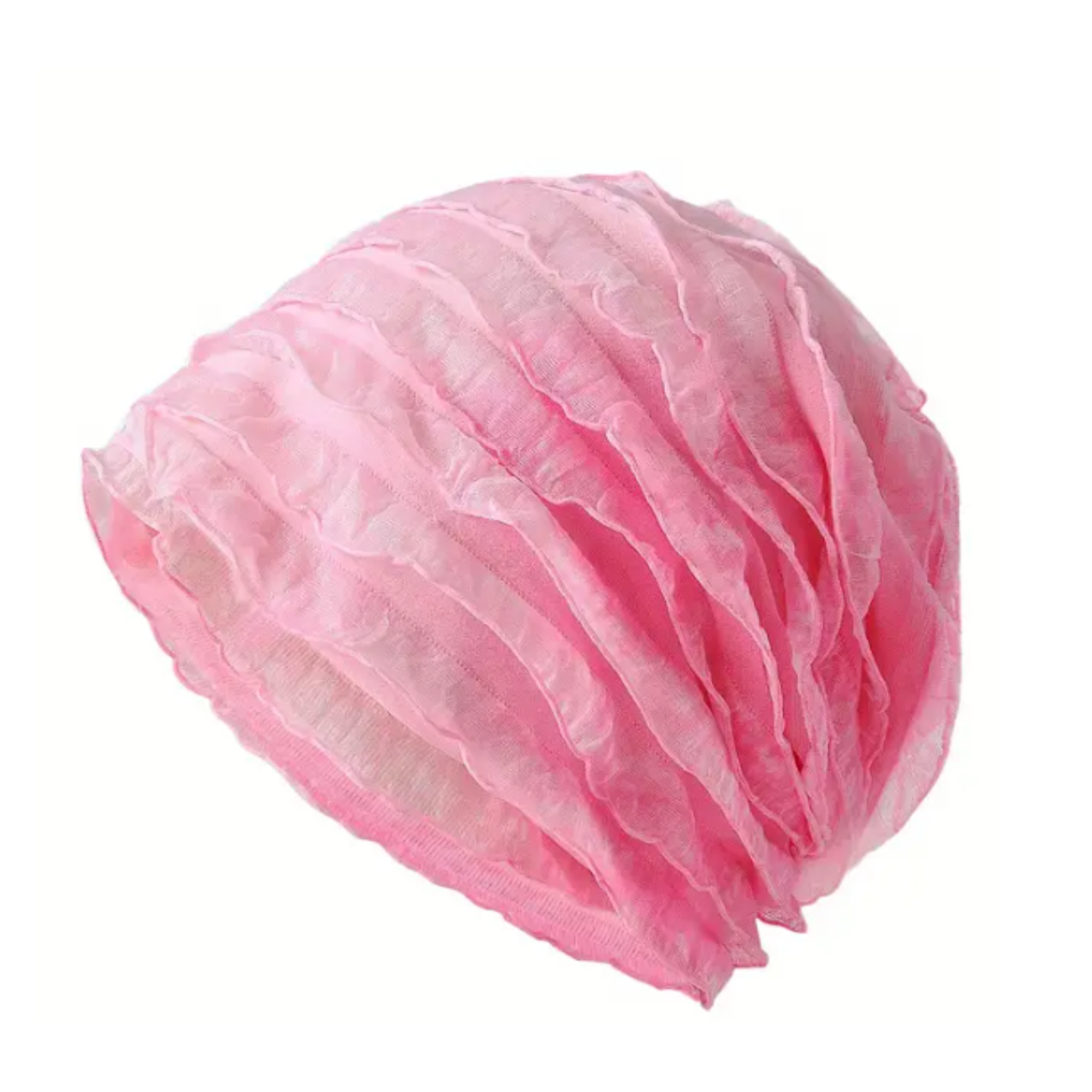 LAYERED FRILL CHEMO CAP