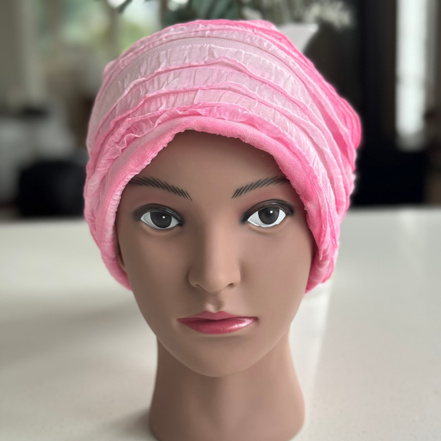 LAYERED FRILL CHEMO CAP